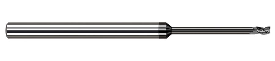 Picture of Harvey Tool 35447-C4 .047 Dia Carbide Stb FL 12x RCH EM, Diamond End Mill Standard Flute Standard Helix Carbide Diamond Single End Square Sharp